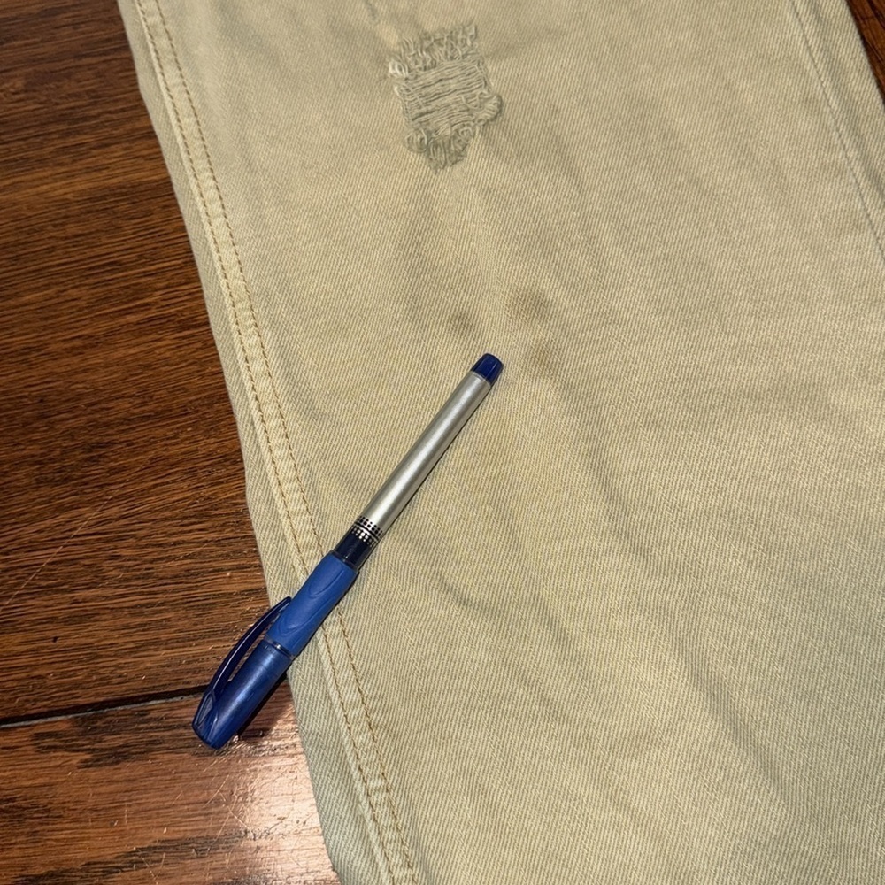 Born Fly Anytown USA tan distressed jeans size 42 - Picture 7 of 9
